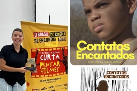 O curta-metragem Contatos Encantados, foi premiado como Melhor Ficção da Mostra Bahia no Festival Nacional Curta Pensar Filmes